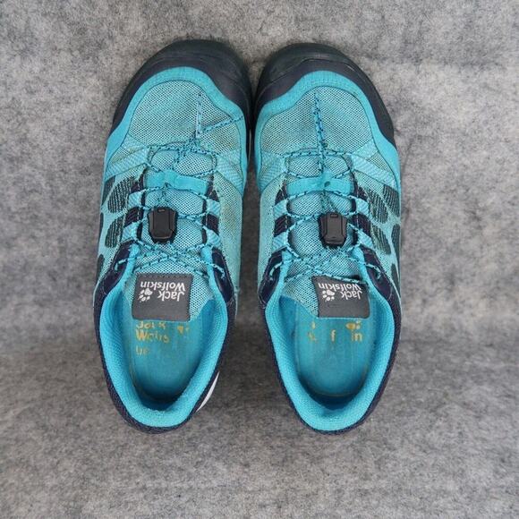 Jack Wolfskin Shoe Kids 2 Athletic Casual Trainer Blue Tree Climbing Grip Active - Picture 8 of 14